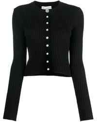 Rabanne - Ribbed Wool-Blend Cardigan - Lyst