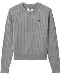 Chocoolate - Cable-Knit Logo-Patch Sweater - Lyst