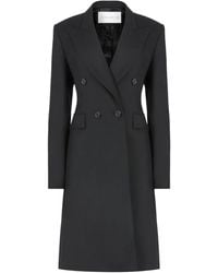 Nina Ricci - Gabardine Frock Double-Breasted Coat - Lyst