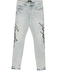 Purple Brand - Script-Detail Jeans - Lyst