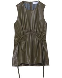 Proenza Schouler - Sleeveless Faux-leather Top - Lyst