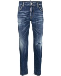 DSquared² - Icon Distressed Skinny Jeans - Lyst