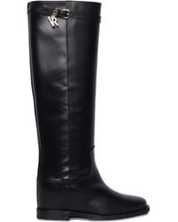 Via Roma 15 - Buckle-Detail Leather Boots - Lyst