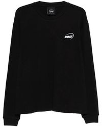 BOILER ROOM - Ribbed Logo-Print Sweatshirt - Lyst