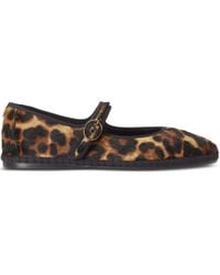 Polo Ralph Lauren - Leopard-Print Ballet Flats - Lyst