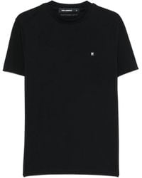 KARL LAGERFELD - Logo-Plaque Crew-Neck Cotton T-Shirt - Lyst