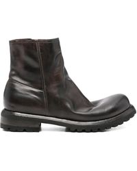 shotof - Leather Zip Boots - Lyst