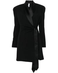 Imperial - Robe Portefeuille À Finitions En Satin - Lyst