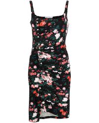 Rabanne - Floral-print Sleeveless Mini Dress - Lyst