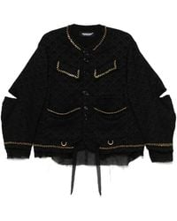 Undercover - Patterned-Jacquard Jacket - Lyst