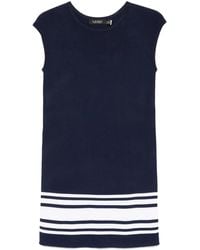 Ralph Lauren - Kurzes Kleid mit Streifendetail - Lyst