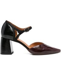 Chie Mihara - 75 Mm Pumps Met Blokhak En Enkelbandje - Lyst