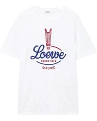Loewe - Logo Cotton T-Shirt - Lyst