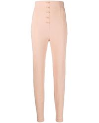 Philosophy Di Lorenzo Serafini - High-Waisted Stretch-Cotton Trousers - Lyst