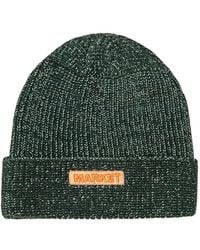 Market - Logo-Embroidered Beanie - Lyst