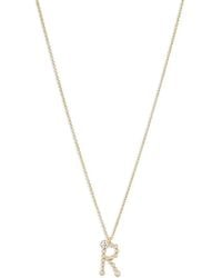Sophie Bille Brahe - 18K Recycled Soprano R Diamond Necklace - Lyst