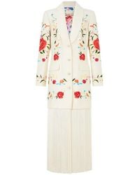 CAMILLA - Fringing Floral-Embroidery Blazer - Lyst