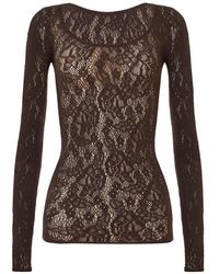 Wolford - T-Shirt Infinite Rose À Manches Longues - Lyst