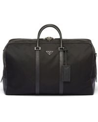 Prada - Duffeltas Met Logopatch - Lyst