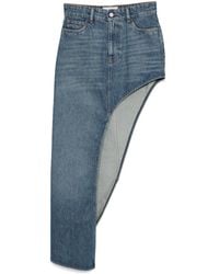 Coperni - One-Leg Denim Skirt - Lyst