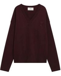 Ami Paris - Maglione Con Scollo A V - Lyst