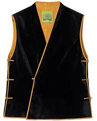 Shanghai Tang - Lucky Egg Reversible Silk Vest - Lyst