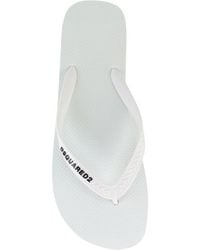 dsquared icon flip flops