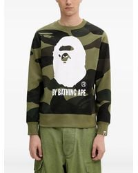 A Bathing Ape - Camouflage-Print Sweatshirt - Lyst