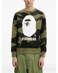 A Bathing Ape - Sweatshirt mit Camouflage-Print - Lyst