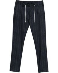 Eleventy - Pantalones a rayas diplomáticas con cordones - Lyst