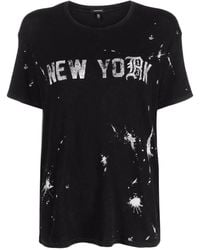 R13 - Paint-Splatter T-Shirt - Lyst