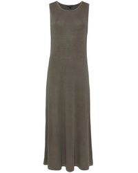 James Perse - Mouwloze Midi-Jurk - Lyst