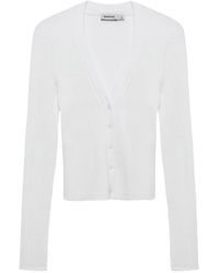 Jonathan Simkhai - Ailany Ribbed Button-Front Cardigan - Lyst