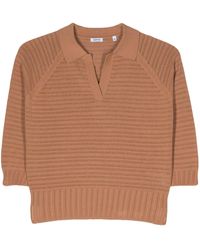 Aspesi - Pointelle-knit Polo Shirt - Lyst
