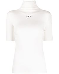 Off-White c/o Virgil Abloh - | T-shirt collo alto | female | BIANCO | 42 - Lyst