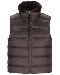 Max Mara - Chaleco Reversible Con Acolchado Horizontal - Lyst