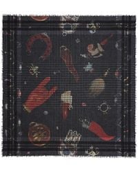 Faliero Sarti - Fortune Check-Print Fringed Scarf - Lyst