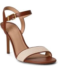 Ralph Lauren - Gwen Buckle-Fastening Leather Sandals - Lyst