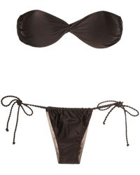 Adriana Degreas - Rope-detail Strapless Bikini Set - Lyst