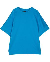 Juun.J - Embroidered-logo cotton T-shirt - Lyst