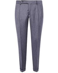 Barba Napoli - Pantalon En Laine Firenze À Design Plissé - Lyst