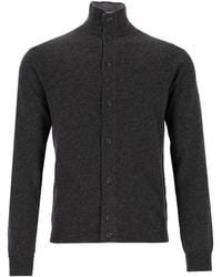 Al Duca d'Aosta - High-Neck Button-Up Cardigan - Lyst
