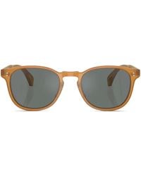 Oliver Peoples - Finley Esq. Round-Frame Sunglasses - Lyst