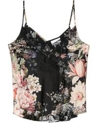 CAMILLA - Lace-Trim V-Neck Top - Lyst
