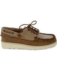 Sebago - Leather Laced Moccasins - Lyst