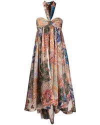 Zimmermann - "Devi Halter" Maxi Dress – - Lyst