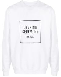 Opening Ceremony - Box Logo Crew Neck Sweatshirt - Lyst