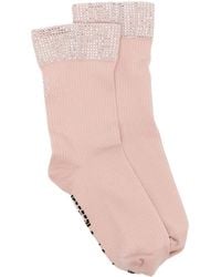 Wolford - X Sergio Rossi Crystal-Studded Socks - Lyst