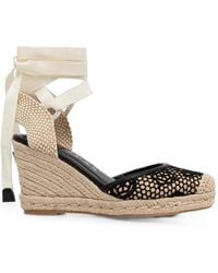 Guess - Cheyin Wedge-Espadrilles Mit Spitzeneinsatz - Lyst
