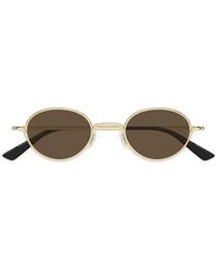 McQueen - Round-Frame Sunglasses - Lyst